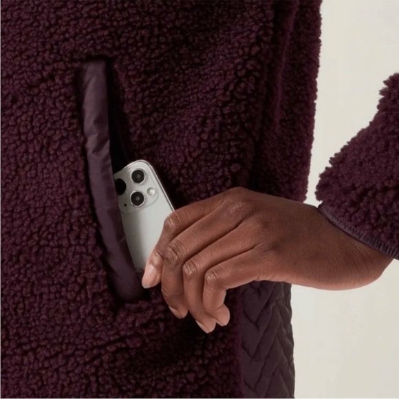 Athleta Cozy Snap Sherpa | Size XL - Picture 5 of 9